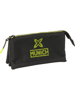 Munich Beat Κασετίνα με 3 Θήκες Μαύρη S4310829
