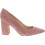Nine West CARA Γόβες Suede με Χοντρό Ψηλό Τακούνι Ροζ SU-681