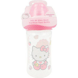 Stor Hello Kitty Πλαστικό Μπιμπερό με Θηλή Σιλικόνης Transparent Pink 360ml