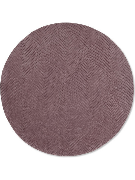 Wedgwood Folia Χειροποίητο Χαλί Στρογγυλό Μάλλινο 200cm Mink