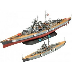 Revell The Legendary Bismarck Συναρμολογούμενο Πλαστικό Μοντέλο Καραβιού 1:700 &1:1200