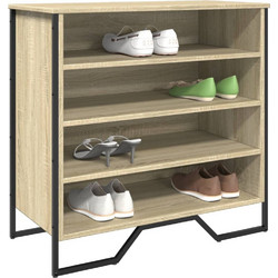 vidaXL Παπουτσοθήκη Μοριοσανίδας Sonoma M80xΠ38xY78cm 848650