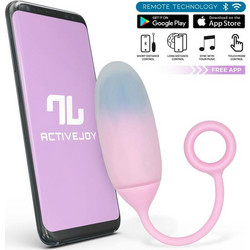 IntoYou Double Layer Vibrating Egg Δονητής Egg για Ζευγάρια με App Control Μπλε Μωβ