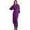 Funky Buddha Midi Καθημερινό Φόρεμα Πλεκτό Μωβ FBL010-103-13