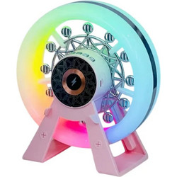 Wheel L-38B Ηχείο Bluetooth 10W με Ραδιόφωνο Ροζ