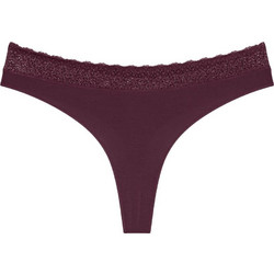 Triumph Feel Of Modal Γυναικείο String με Δαντέλα Μπορντό 10219764-00EG