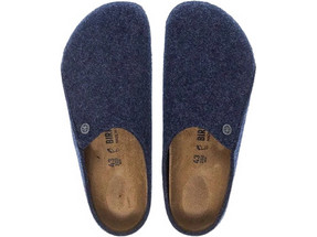 Birkenstock Zermatt Regular Χειμερινές Ανδρικές Παντόφλες Ανατομικές Navy Μπλε 1017519