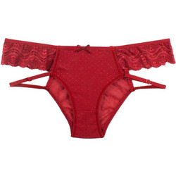 Cottonhill Love Lace Γυναικείο Sexy Slip με Δαντέλα Κόκκινο CH0186