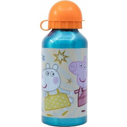 Stor Peppa Pig Παιδικό Παγούρι Αλουμινίου BPA Free Γαλάζιο Πορτοκαλί 400ml