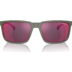 Arnette AN4251 28546R Ανδρικά Γυαλιά Ηλίου Τετράγωνα Κοκάλινα Πράσινα με Κόκκινο Φακό
