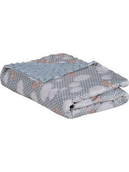 Das Home Relax 4903 Κουβέρτα Αγκαλιάς Βελουτέ 75x100 Γκρι