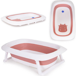 Ecotoys Fudge Πτυσσόμενο Μπανάκι Μωρού Λευκό Ροζ 58799