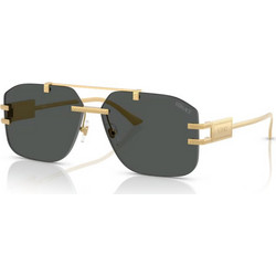 Versace VE2275 100287 Ανδρικά Γυαλιά Ηλίου Aviator Μεταλλικά Χρυσά με Μαύρο Φακό