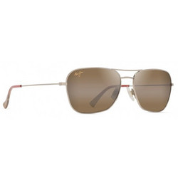 Maui Jim H675-16 Ανδρικά Γυαλιά Ηλίου Aviator Μεταλλικά Ασημί με Καφέ Φακό
