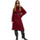 Funky Buddha Midi Καθημερινό Φόρεμα Πλεκτό Μπορντό FBL010-106-13