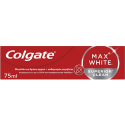 Colgate Max White Superior Clean Οδοντόκρεμα για Λεύκανση 75ml