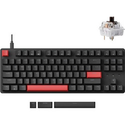 Lemokey X1 QMK/VIA Μηχανικό Gaming Πληκτρολόγιο TenKeyLess με Keychron Brown Διακόπτες Black