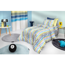 Guy Laroche Σετ Παιδικά Σεντόνια Μονά Βαμβακερά 160x250 Funny Blue