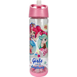 SunCe Shopkins Παιδικό Παγούρι Πλαστικό BPA Free 500ml