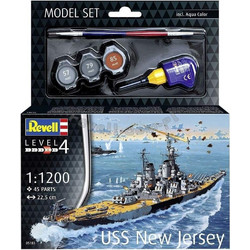 Revell USS New Jersey Συναρμολογούμενο Πλαστικό Μοντέλο Καραβιού 1:1200 65183