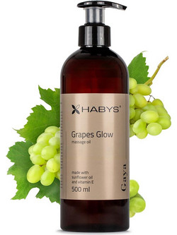 Habys Grapes Glow Λάδι Μασάζ 500ml