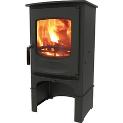 Charnwood C-Six Black Ατσάλινη Ξυλόσομπα Αερόθερμη 7kW