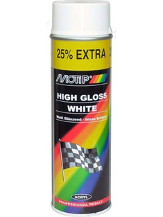 Motip 04002 Σπρέι Βαφής Λευκό Gloss 500ml