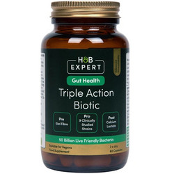 Holland & Barrett Triple Action Biotic Προβιοτικά & Φυτικές Ίνες 60 Κάψουλες