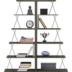 HomeMarkt Mini Tars Βιβλιοθήκη 65x24x146cm HM11772.13