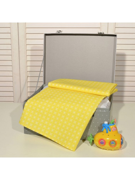 Baby Oliver Des 192 Πάνα Αγκαλιάς Χασέ Κίτρινη 75x75cm