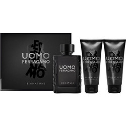 Salvatore Ferragamo Uomo Signature Pour Homme Eau de Parfum 100ml + Shower Gel 100ml + After Shave Balm 100ml