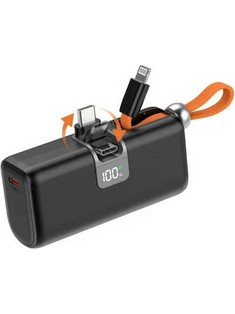 Moxom MX-PB161 Power Bank 5000mAh με Θύρα USB-C Black