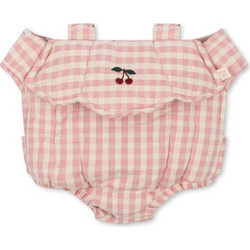 Konges Slojd Μάρσιπος Powder Pink Check για Κούκλα
