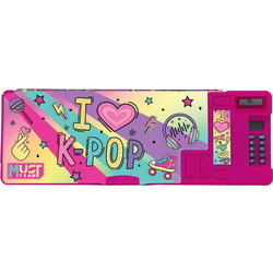 Must I Love K-Pop με Κουμπιά & Κομπιουτεράκι Κασετίνα Φούξια 000586132