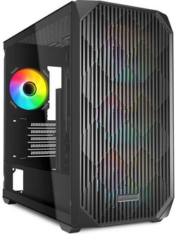 Sharkoon MK3 Micro Tower Κουτί Υπολογιστή RGB με Πλαϊνό Παράθυρο