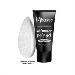 Mixcoco Milky White Shimmer Poly Gel 30ml