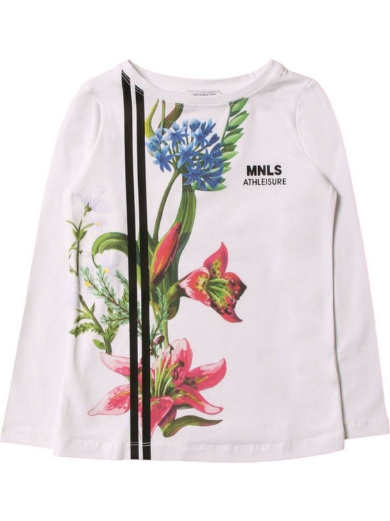 Monnalisa Παιδικό T-Shirt Μακρυμάνικο Λευκό Πολύχρωμο A96606A6 6000-0099