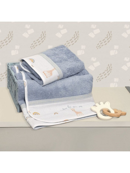 Sophie La Girafe Des 501 Σετ Βρεφικές Πετσέτες 2τμχ 450gr/m²