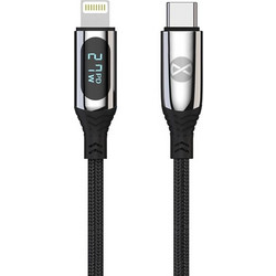 Forever Braided USB-C to Lightning Cable 27W 1m Black 5900495082732