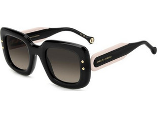 Carolina Herrera HER0313/S 3H2/HA Γυναικεία Γυαλιά Ηλίου Τετράγωνα Κοκάλινα Μαύρα με Καφέ Φακό