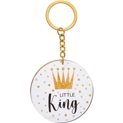 Parisis Μπομπονιέρα Βάπτισης Μπρελόκ Little King από Plexiglass