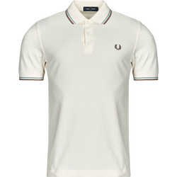 Fred Perry Ανδρική Μπλούζα Polo Κοντομάνικη Λευκή M3600-Y20