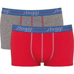 Sloggi Ανδρικά Μποξεράκια Σετ 2Pack Κόκκινα 10050545-V008 SH