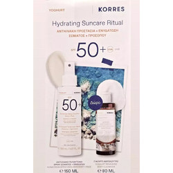 Korres Yoghurt Hydrating Suncare Ritual Sunscreen Spray SPF50 150ml + Body Clenaser 80ml