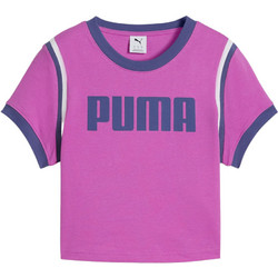 Puma Future ARCH Graphic Baby Tee Γυναικείο Αθλητικό Crop Top Φούξια 629785-89