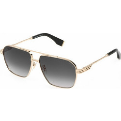 Police PLQ91-0300 Ανδρικά Γυαλιά Ηλίου Aviator Μεταλλικά Χρυσά με Μαύρο Degradee Φακό