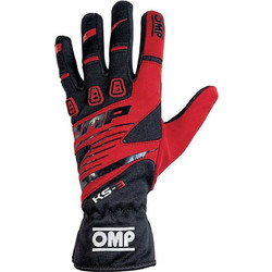 OMP Karting Gloves KS-3 Red Black