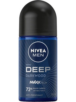 Nivea Deep Darkwood Ανδρικό Αποσμητικό Roll On 72h 50ml
