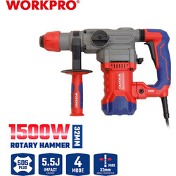 WORKPRO WP470401CE Περιστροφικό Κατεδαφιστικό Πιστολέτο Ρεύματος 1500W με SDS Plus