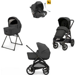 Inglesina Aptica XT Quattro 2025 Darwin Recline Καρότσι Μωρού 3 σε 1 Magnet Grey/Nero